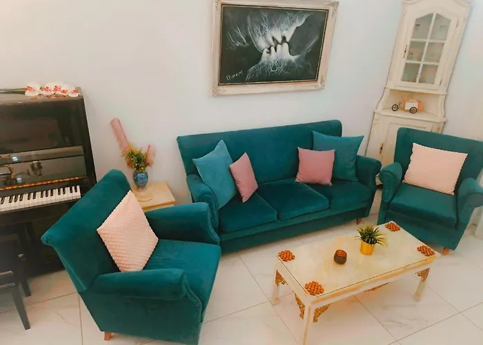 Vintage Art Home On The Sea